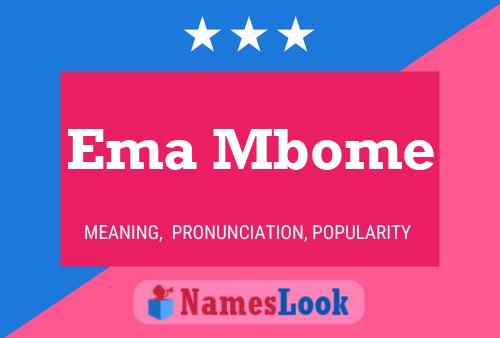 Ema Mbome Name Poster