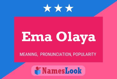 Ema Olaya Name Poster