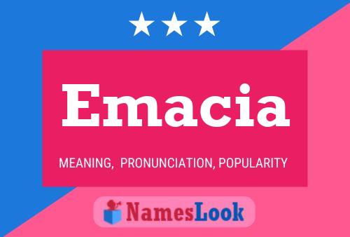 Emacia Name Poster