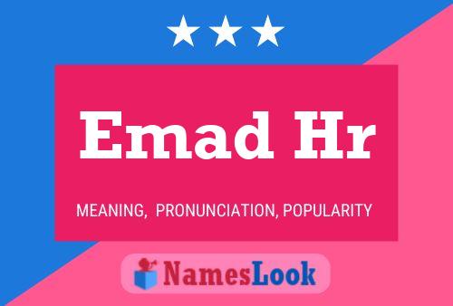 Emad Hr Name Poster