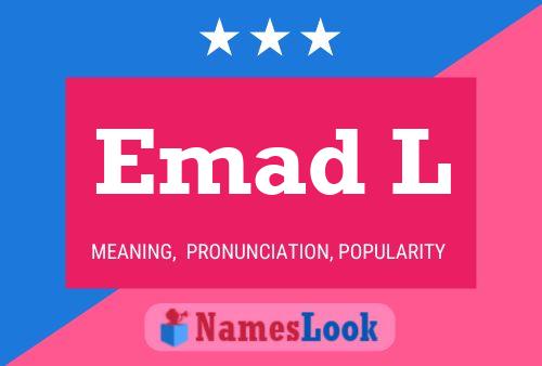 Emad L Name Poster