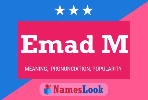 Emad M Name Poster