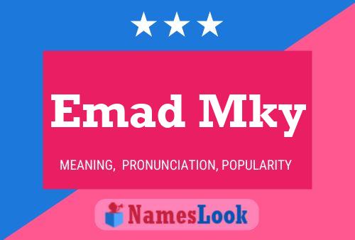 Emad Mky Name Poster