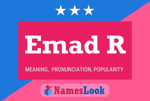 Emad R Name Poster