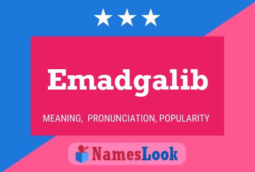 Emadgalib Name Poster