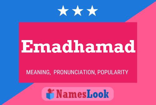 Emadhamad Name Poster