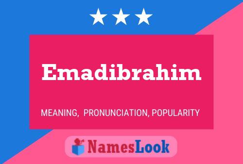 Emadibrahim Name Poster