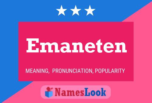 Emaneten Name Poster