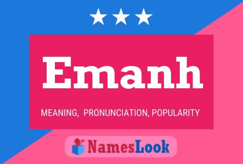 Emanh Name Poster