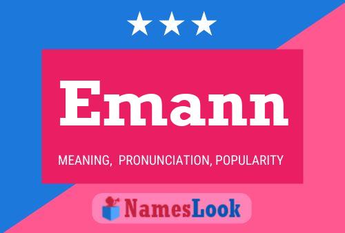 Emann Name Poster