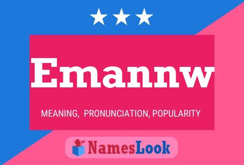 Emannw Name Poster