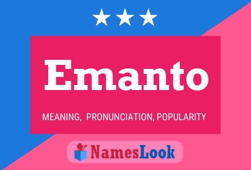 Emanto Name Poster