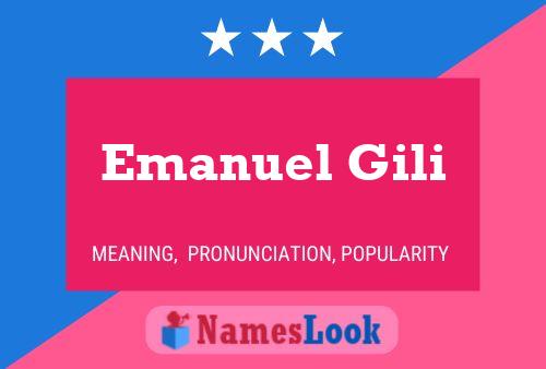 Emanuel Gili Name Poster