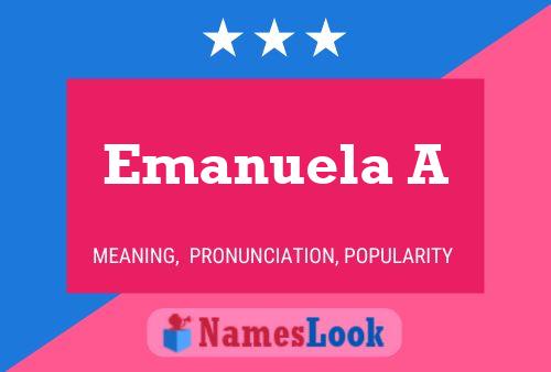 Emanuela A Name Poster