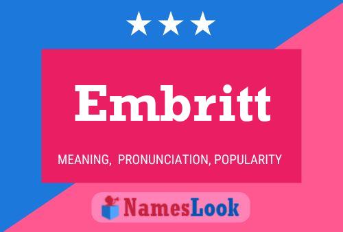 Embritt Name Poster