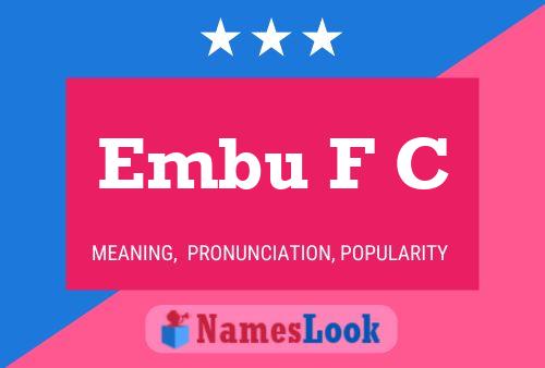 Embu F C Name Poster