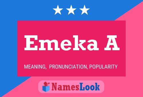 Emeka A Name Poster