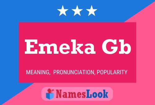 Emeka Gb Name Poster