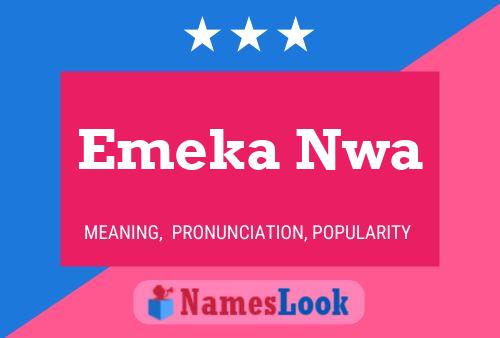 Emeka Nwa Name Poster