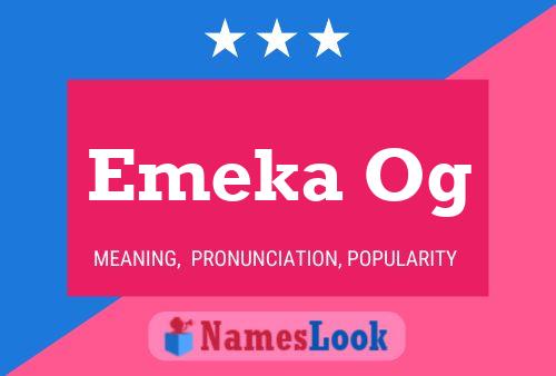 Emeka Og Name Poster