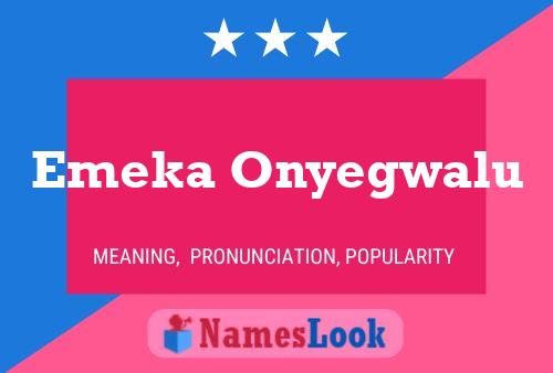 Emeka Onyegwalu Name Poster