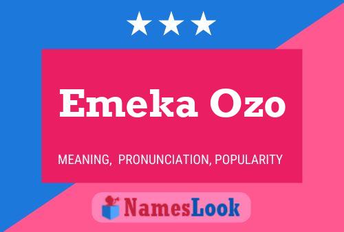 Emeka Ozo Name Poster