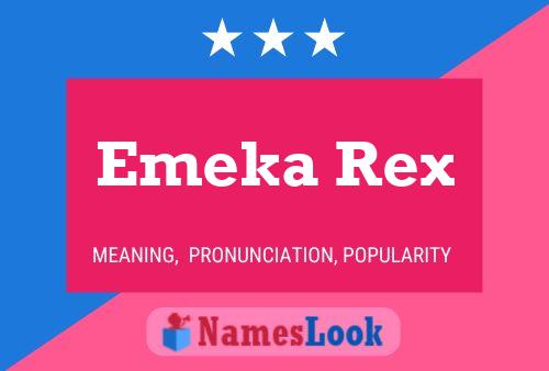 Emeka Rex Name Poster