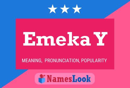 Emeka Y Name Poster