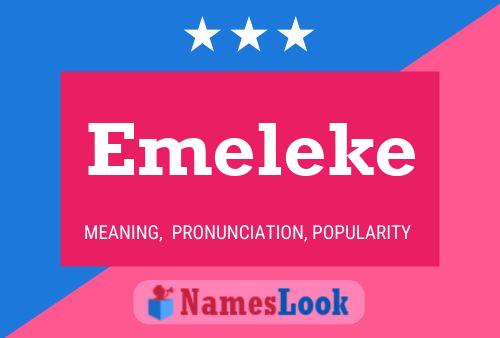 Emeleke Name Poster