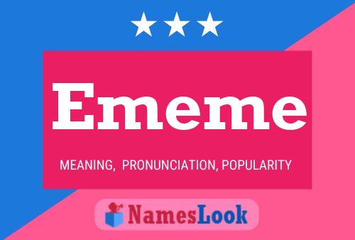 Ememe Name Poster