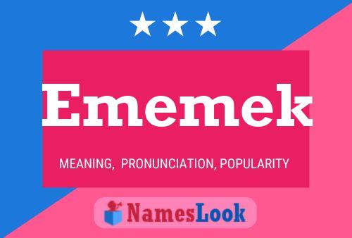 Ememek Name Poster