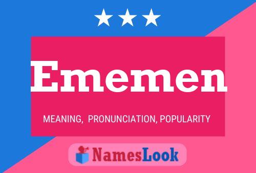 Ememen Name Poster