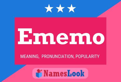 Ememo Name Poster