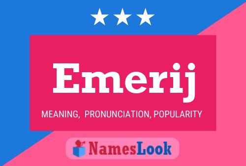 Emerij Name Poster