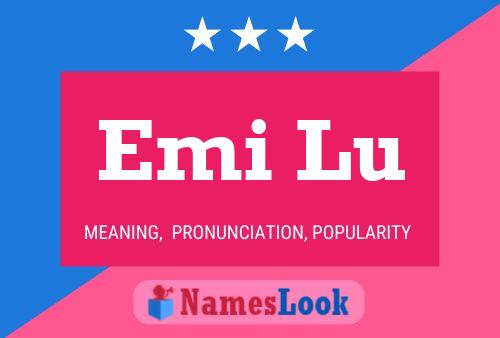 Emi Lu Name Poster