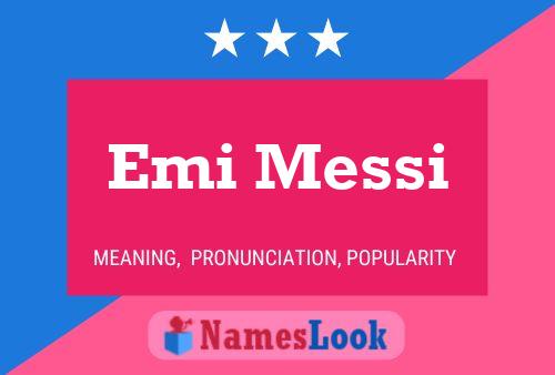 Emi Messi Name Poster