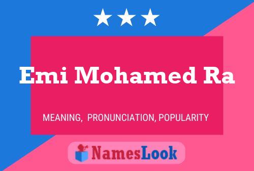 Emi Mohamed Ra Name Poster