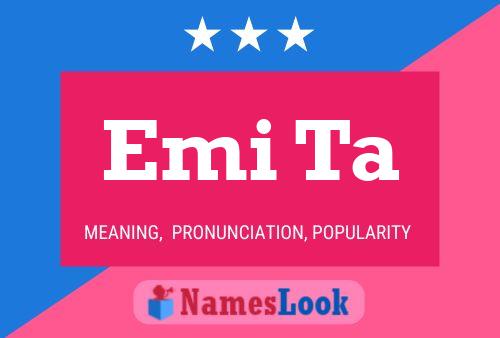 Emi Ta Name Poster