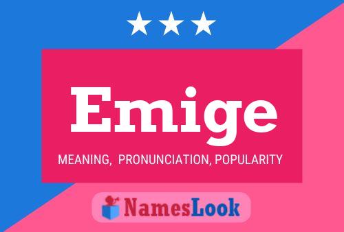 Emige Name Poster