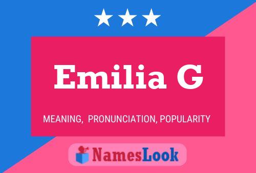 Emilia G Name Poster