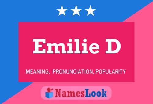 Emilie D Name Poster