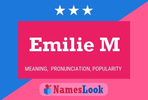 Emilie M Name Poster