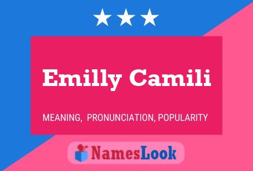 Emilly Camili Name Poster