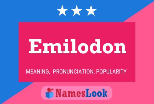 Emilodon Name Poster