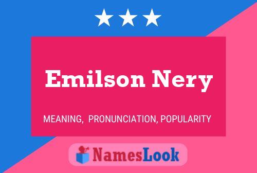 Emilson Nery Name Poster