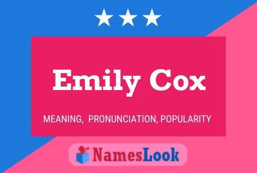 Emily Cox Name Poster