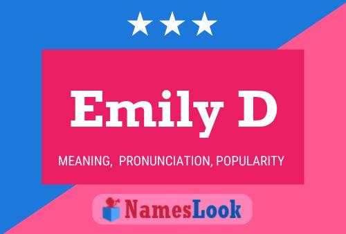 Emily D Name Poster