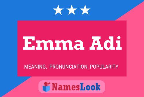 Emma Adi Name Poster