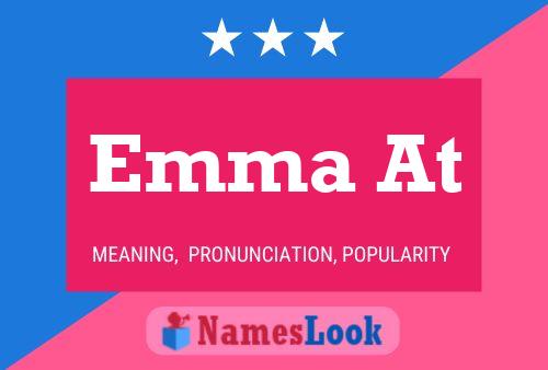 Emma At Name Poster