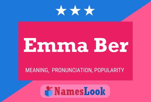 Emma Ber Name Poster